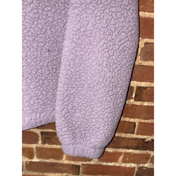 Champion Womens Purple Sherpa Fleece 1/4 Zip Pullover Large Warm Fuzzy Winter - Picture 8 of 9